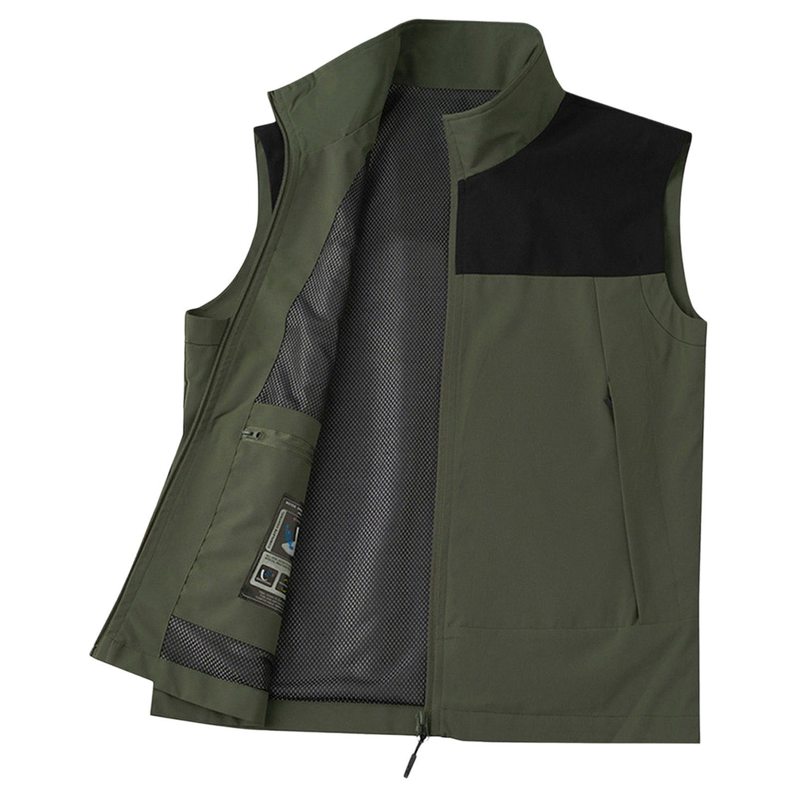 # M-5XL 남성용 골프 조끼 스탠드 칼라 민소매 지 - Outdoor Camping Jacket 리뷰 및 가격