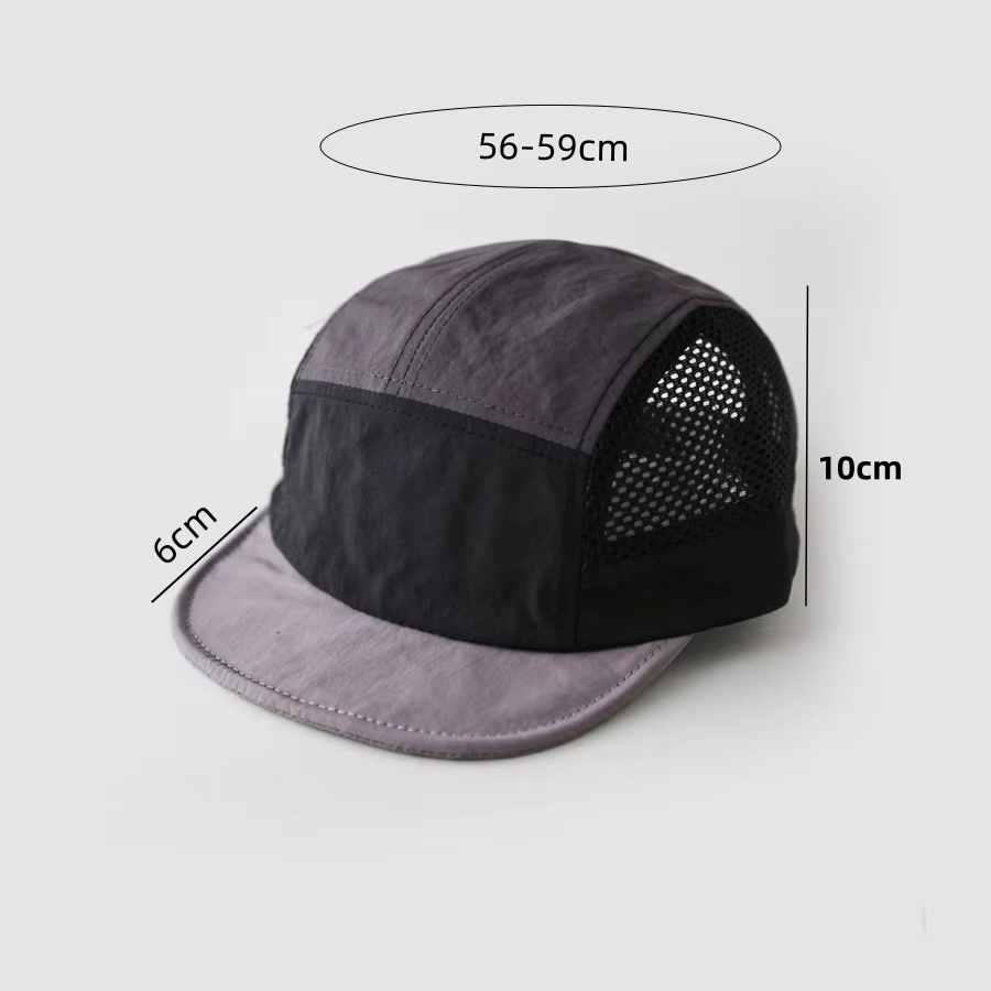 레트로 컬러 블록 디자인의 통기성 좋은 속건 플랫 챙  - Outdoor Camping Activities For Adults 리뷰 및 가격