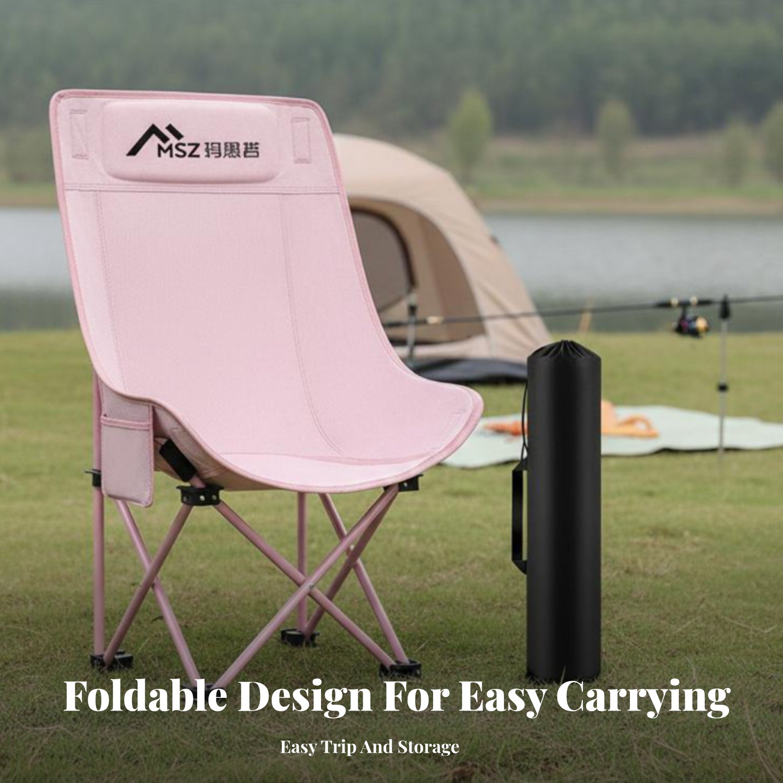 접이식 메쉬 하이백 의자, 가정 사무실 침실 야외 캠핑 - Outdoor Camping High Chair 리뷰 및 가격
