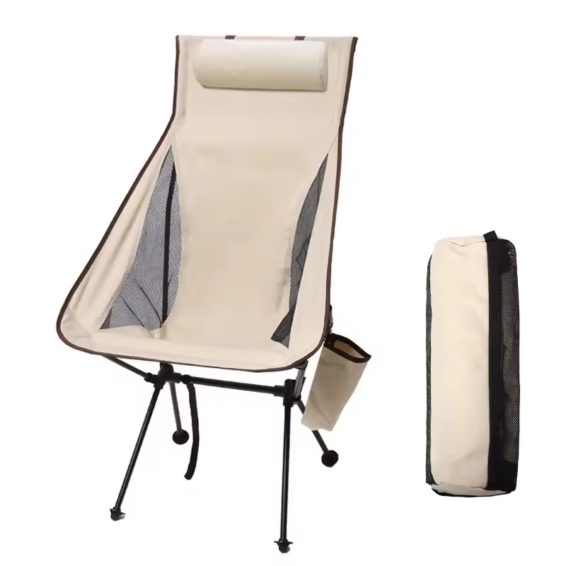탈부착 가능한 헤드레스트, 하이백 접이식 캠핑 의자,  - Outdoor Camping High Chair 리뷰 및 가격