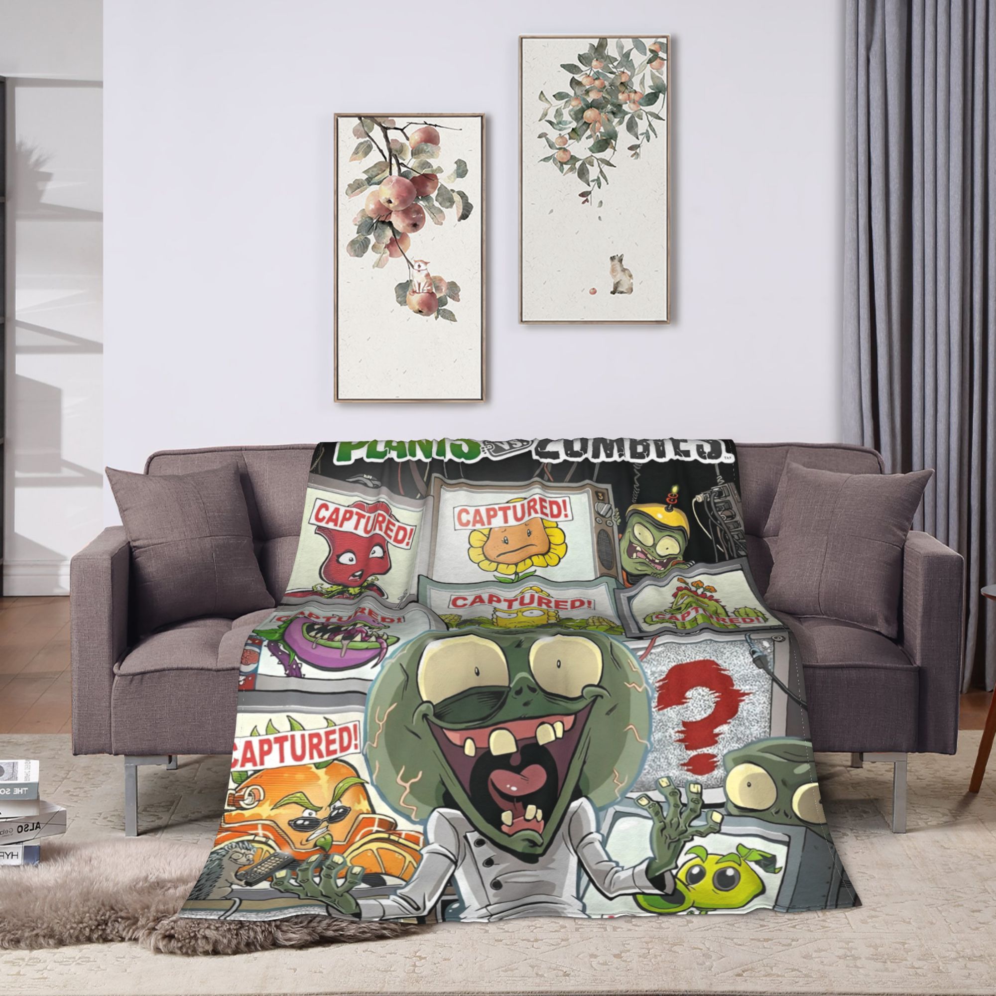게임 P-Plants-vs-Zombie 플란넬 담요 야 - Outdoor Camping Games For Adults 리뷰 및 가격