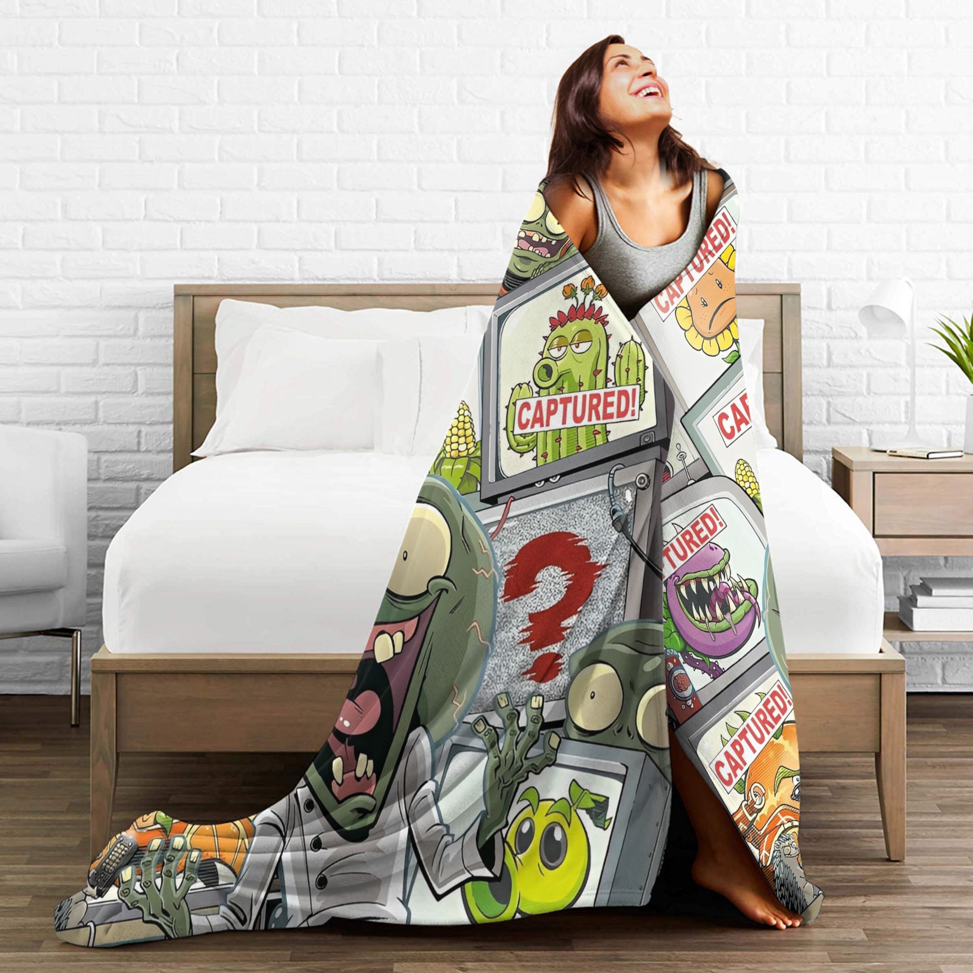 게임 P-Plants-vs-Zombie 플란넬 담요 야 - Outdoor Camping Games For Adults 리뷰 및 가격