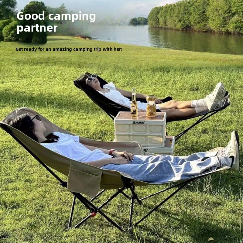 야외 접이식 문체어 3단계 높이 조절 등받이 발받침대  - Outdoor Camping High Chair 리뷰 및 가격
