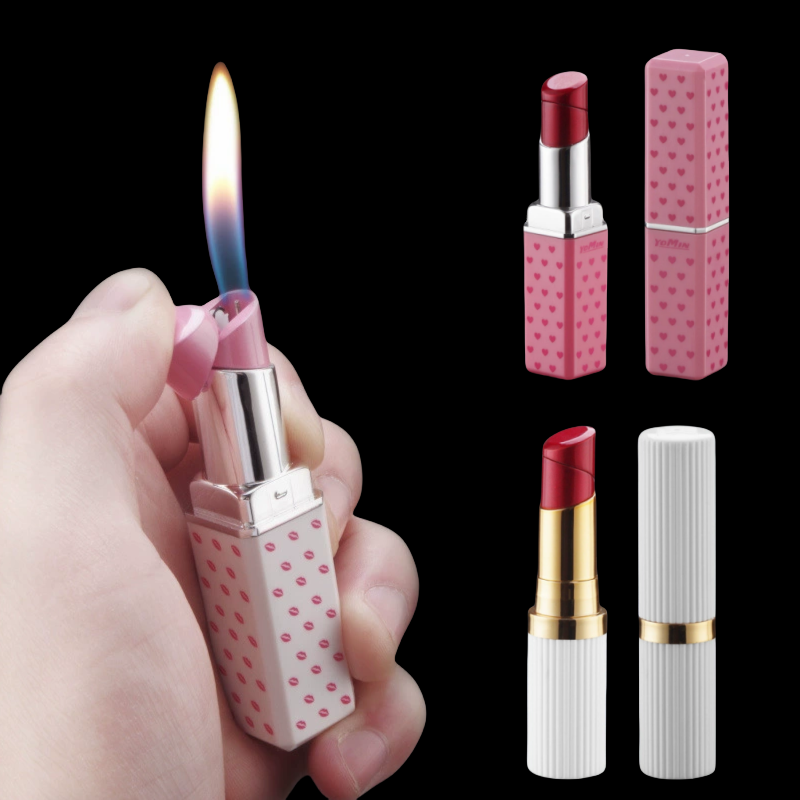 야외용 미니 귀여운 립스틱 모양 휴대용 방풍 라이터 담 - Outdoor Windproof Lighter 리뷰 및 가격