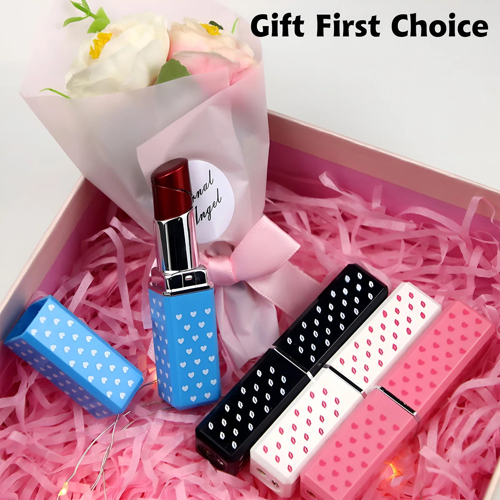야외용 미니 귀여운 립스틱 모양 휴대용 방풍 라이터 담 - Outdoor Windproof Lighter 리뷰 및 가격