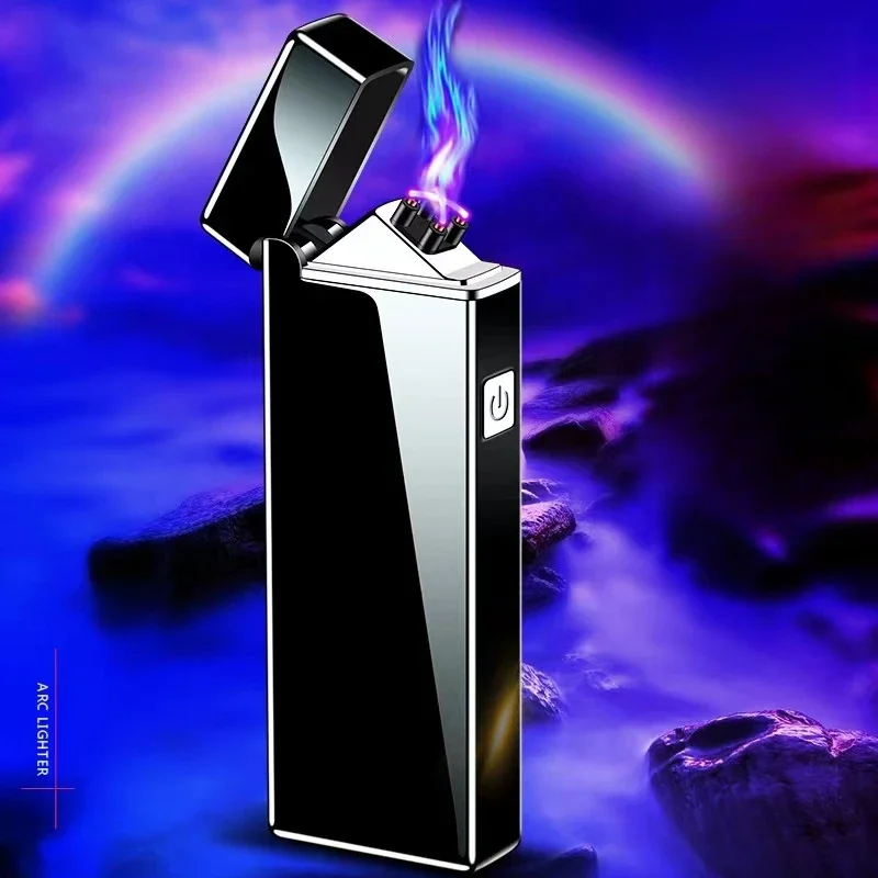 전자 방풍 더블 아크 펄스 플레임리스 라이터, USB  - Outdoor Windproof Lighter 리뷰 및 가격