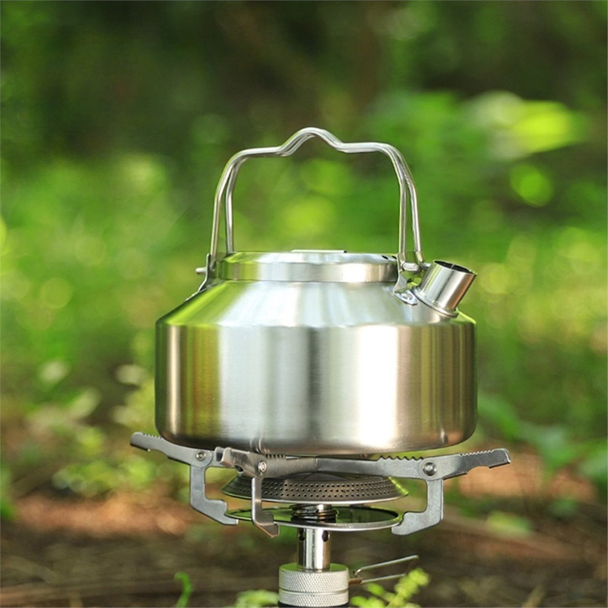 인기 있는 스테인리스 스틸 이중 손잡이 물 주전자 1. - Outdoor Camping Kettle 리뷰 및 가격