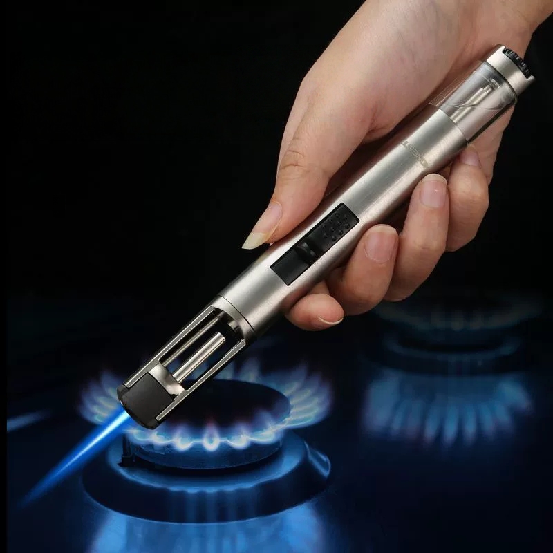방풍 스프레이 건 라이터, 금속 재질의 부탄 가스 제트 - Outdoor Windproof Lighter 리뷰 및 가격