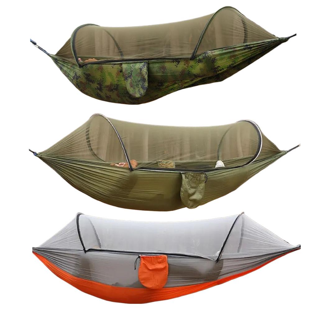 모기장이 있는 자동 빠른 설치 해먹 210T 나일론 2 - Outdoor Camping Mosquito Net 리뷰 및 가격