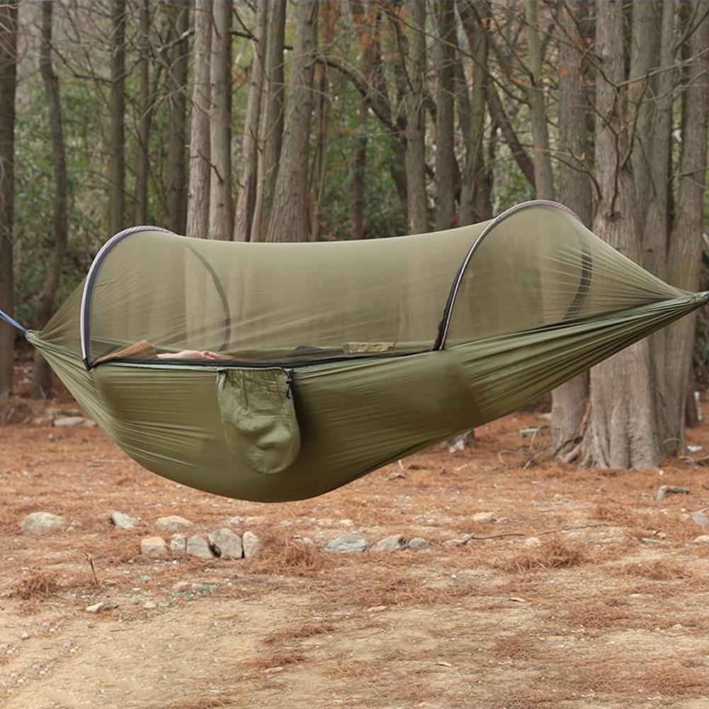 모기장이 있는 자동 빠른 설치 해먹 210T 나일론 2 - Outdoor Camping Mosquito Net 리뷰 및 가격