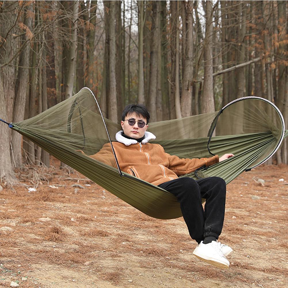 모기장이 있는 자동 빠른 설치 해먹 210T 나일론 2 - Outdoor Camping Mosquito Net 리뷰 및 가격